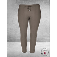 Only-M Travel Pantalon Enkel Broek  Met Splitje TAUPE